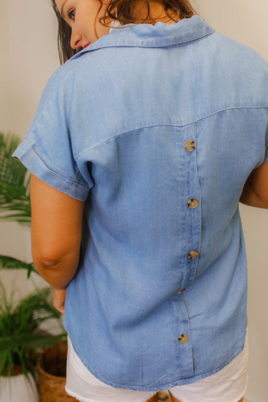 Endlessly Yours Chambray Top