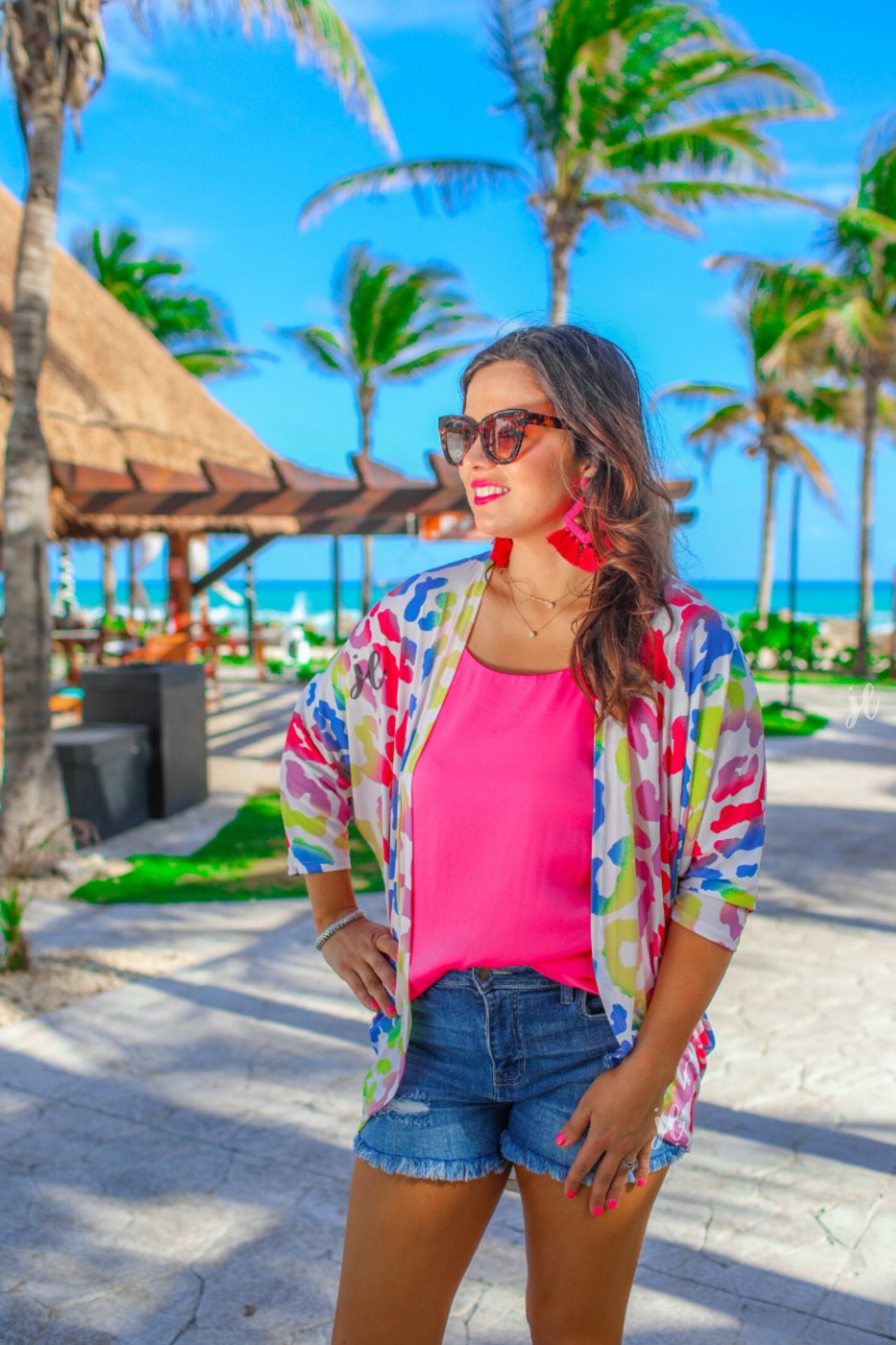 Everly Colorful Leopard Cardigan - Jess Lea Boutique