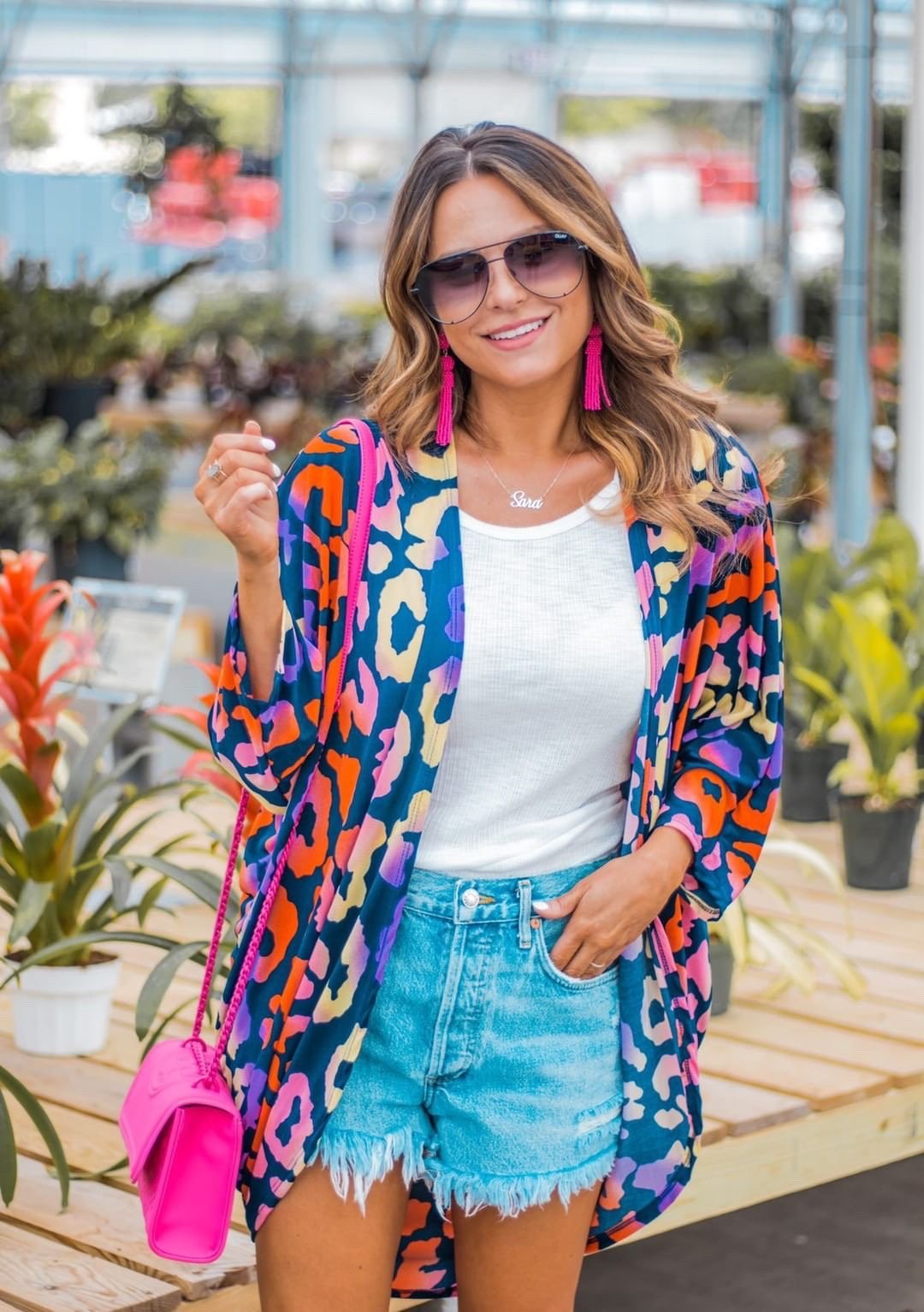 Leopard cardigan boutique shop