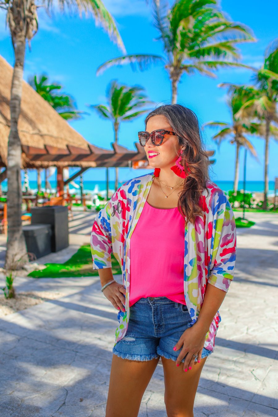 Everly Colorful Leopard Cardigan - Jess Lea Boutique
