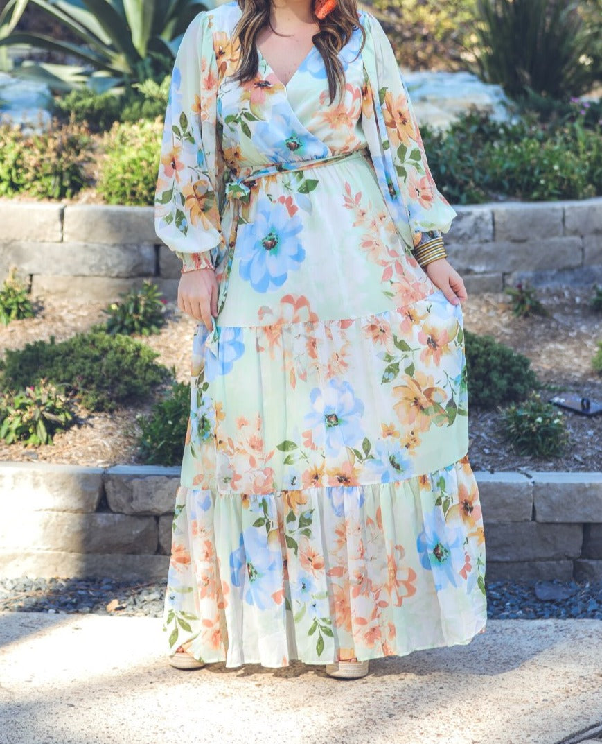 Floral Charm Maxi Dress - Jess Lea Boutique