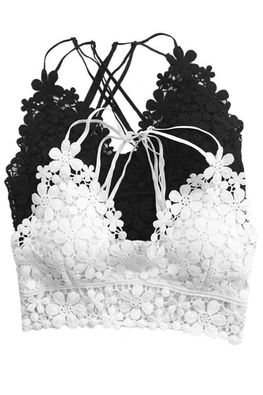 Floral Lace Bralette - Jess Lea Boutique