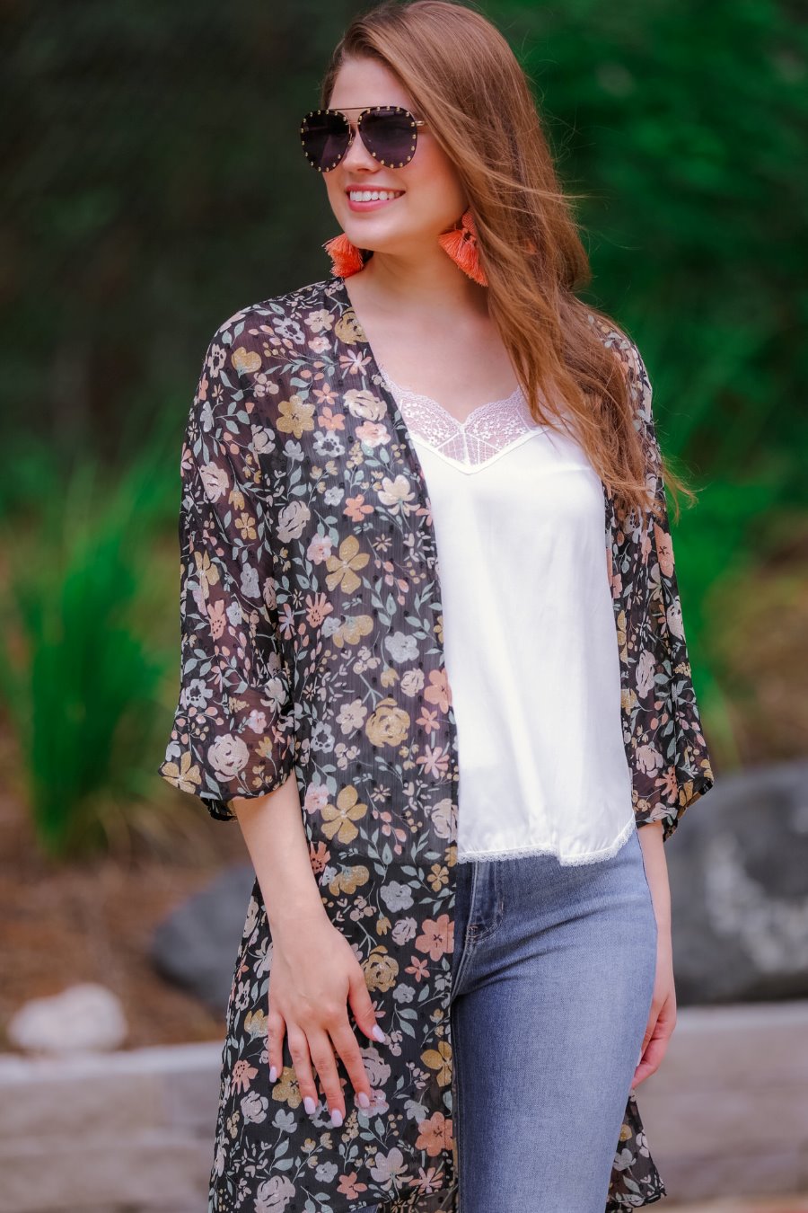 Flower Patch Kimono - Jess Lea Boutique