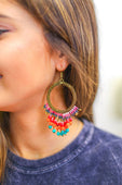 Grand Finale Beaded Earrings - Jess Lea Boutique