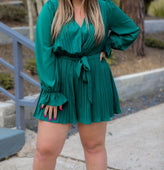 Grand Gala Pleated Romper - Jess Lea Boutique