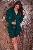 Holiday Glow Sparkle Ruched Dress - Jess Lea Boutique