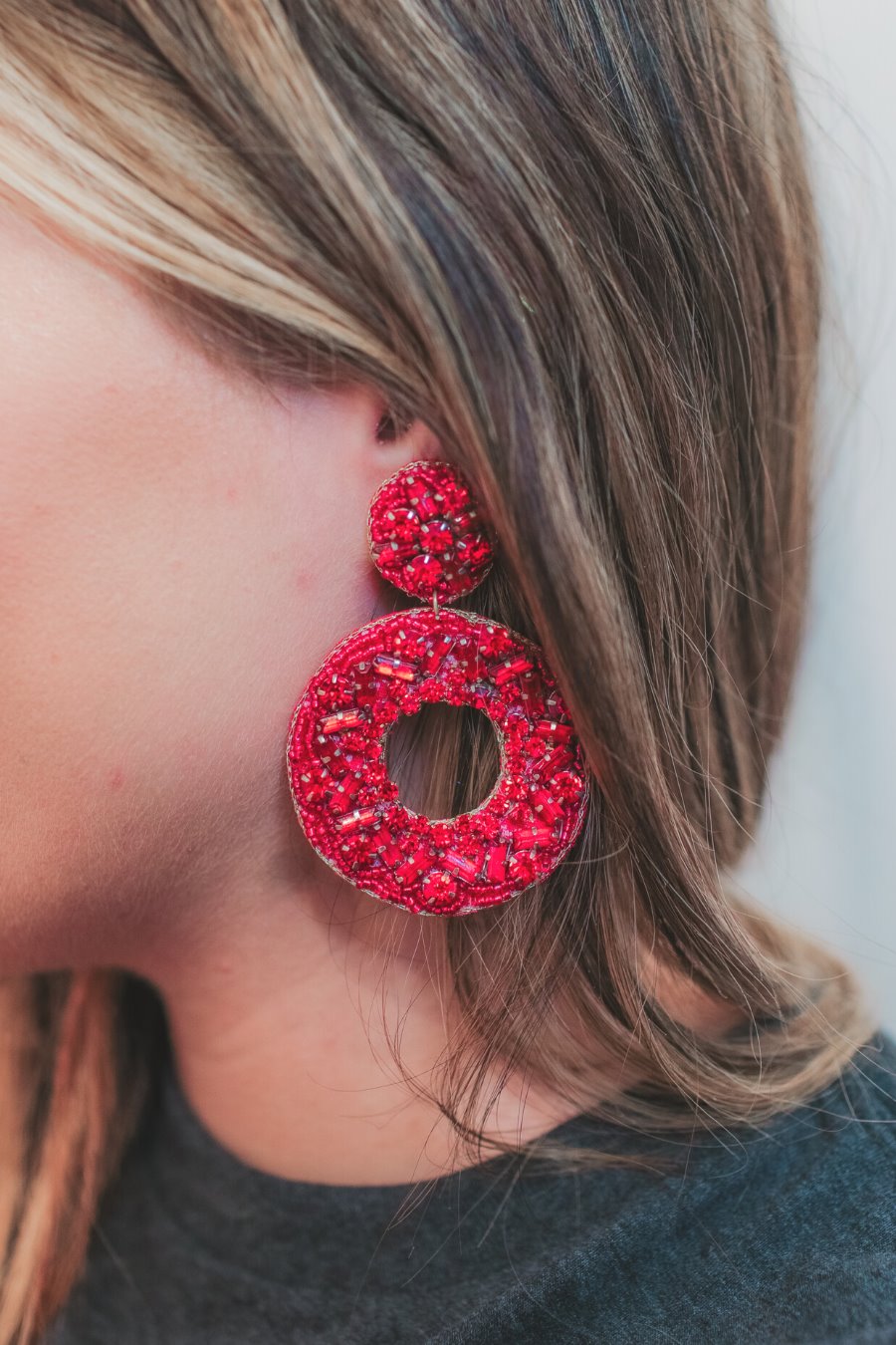 Holiday Magic Round Earrings