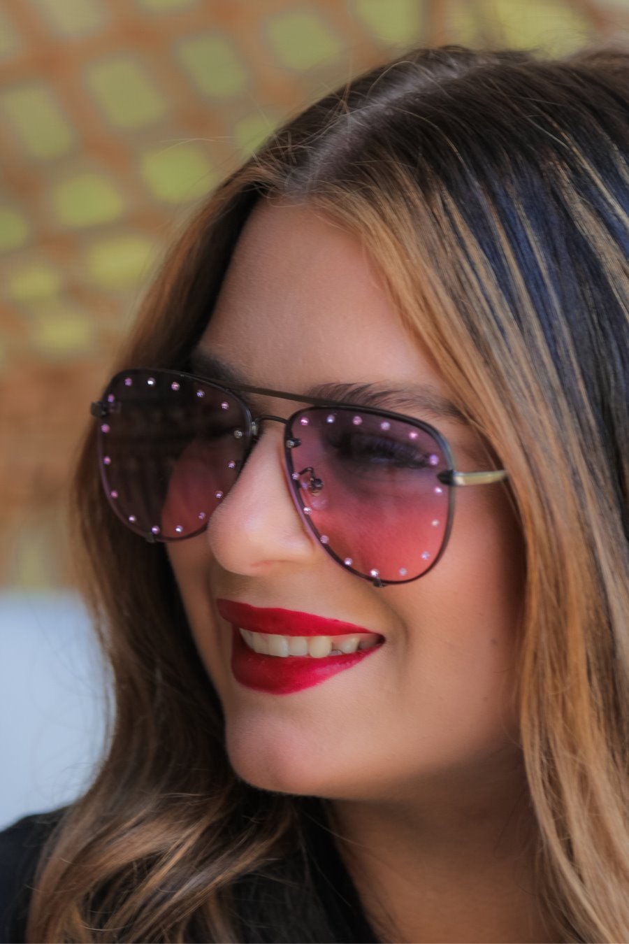 Hollywood Studded Aviator Sunglasses - Jess Lea Boutique
