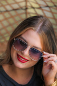 Hollywood Studded Aviator Sunglasses - Jess Lea Boutique
