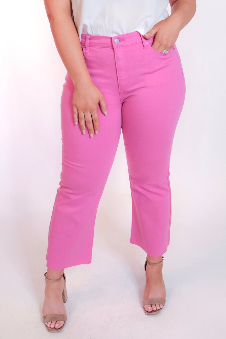 Jade Cropped Color Jeans