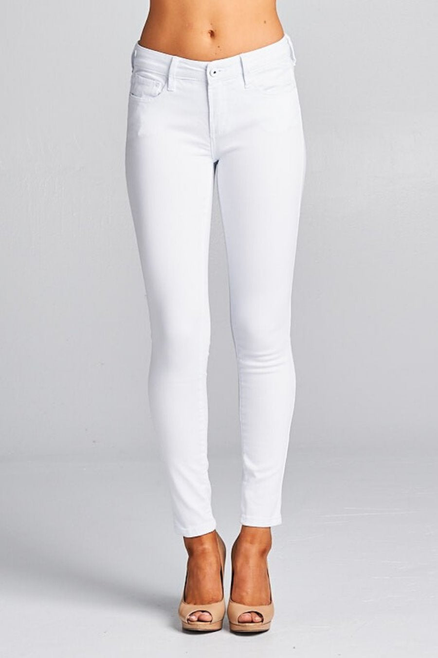 White denim skinny Clearance