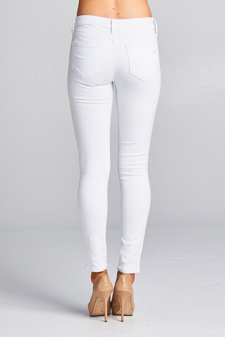 Jade White Denim Skinny Jeans