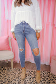 Jaelynn Medium Distressed Skinny Jeans - Jess Lea Boutique