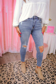 Jaelynn Medium Distressed Skinny Jeans - Jess Lea Boutique