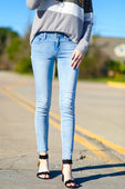 Jay Light Denim Skinny Jeans - Jess Lea Boutique