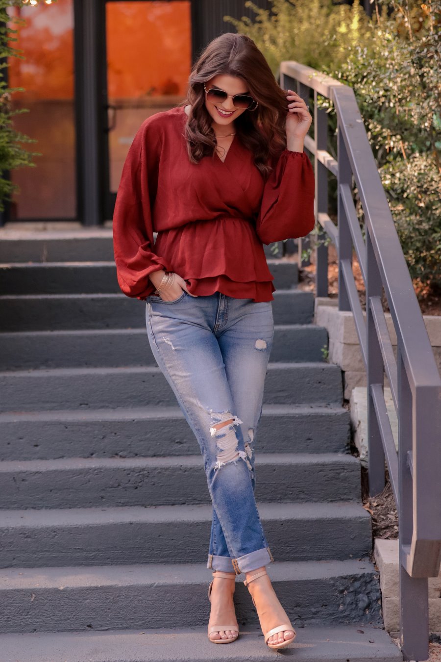 Jentry Distressed Mom Jeans by Jess Lea Boutique