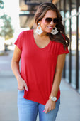 Jess Lea Basic Pocket Tee