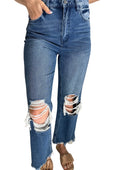 Joel Dark Distressed Denim Jeans