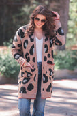 Kane Long Leopard Cardigan