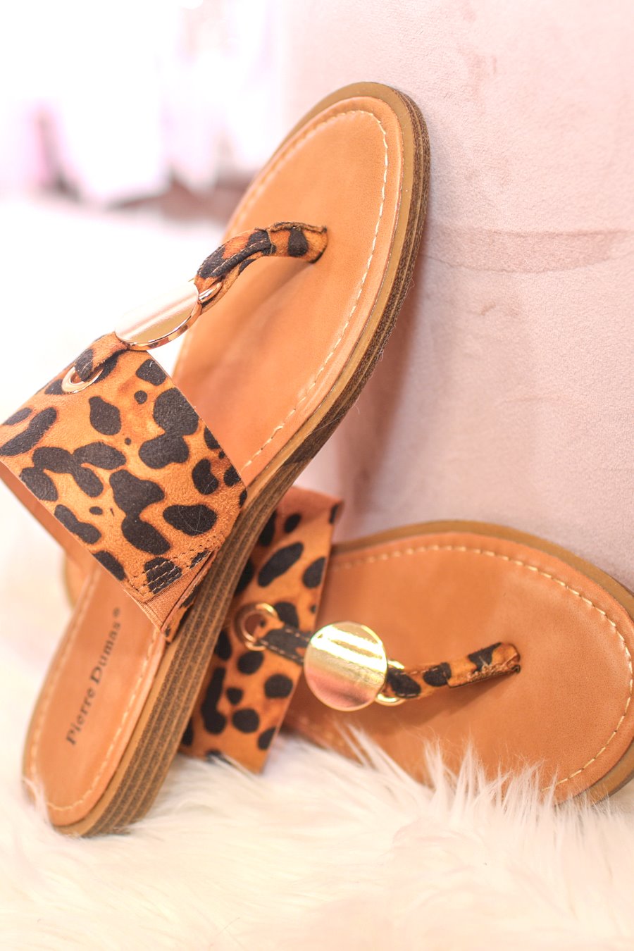 Lane Leopard Sandals - Jess Lea Boutique