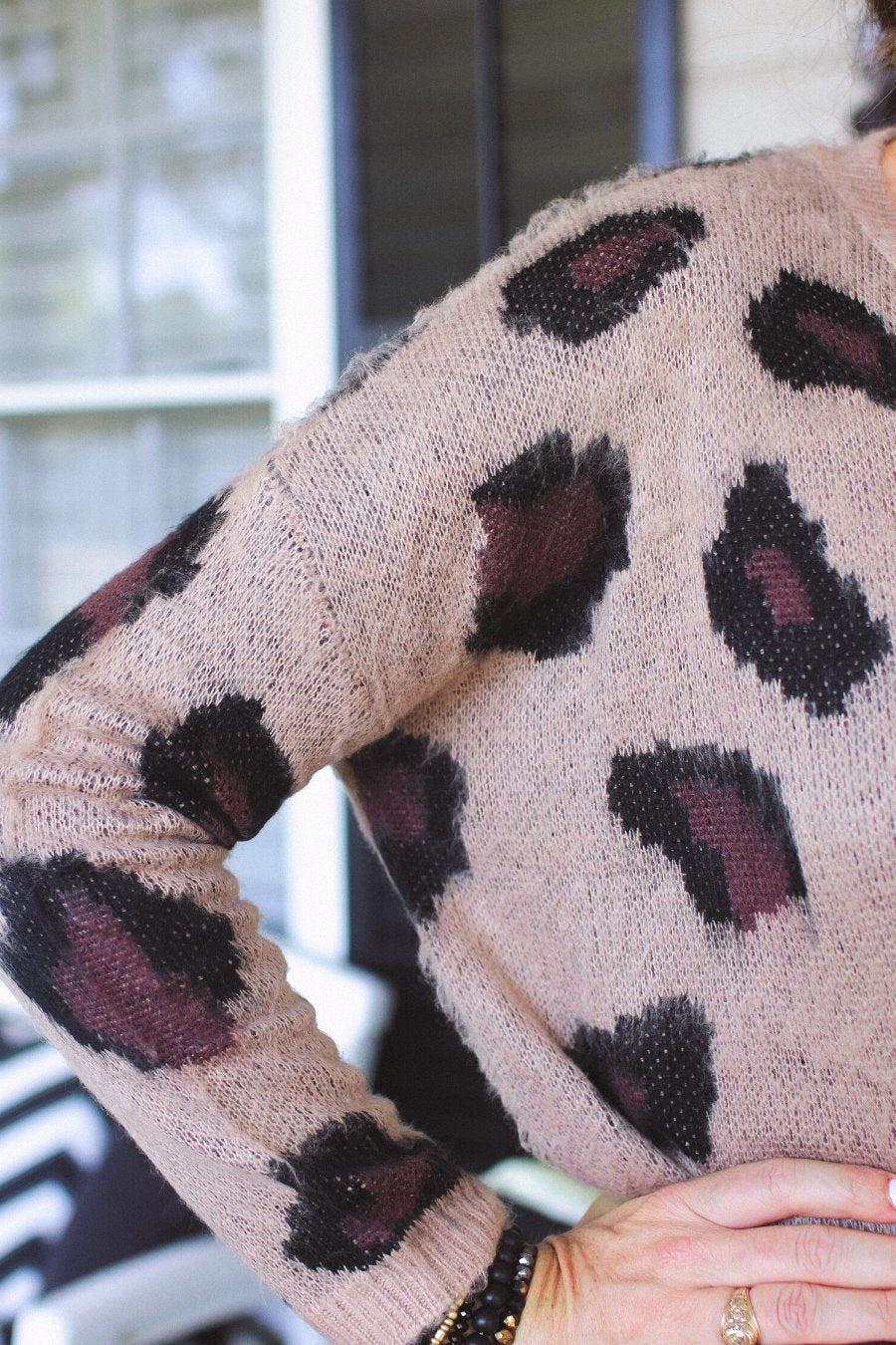 Larry Leopard Print Sweater - Jess Lea Boutique