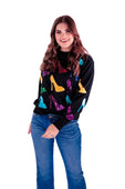 Lizzy Sequin High Heel Sweatshirt