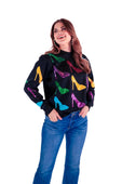Lizzy Sequin High Heel Sweatshirt
