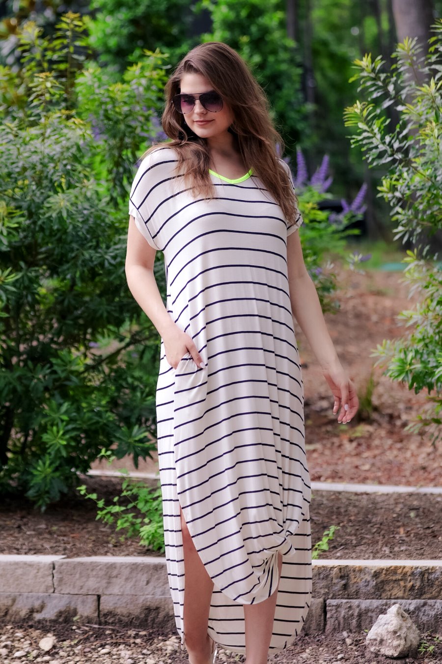Madeline Striped Maxi Dress
