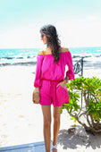 Malibu Off The Shoulder Romper - Jess Lea Boutique