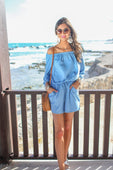 Malibu Off The Shoulder Romper - Jess Lea Boutique