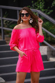 Malibu Off The Shoulder Romper - Jess Lea Boutique