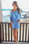 Malibu Off The Shoulder Romper - Jess Lea Boutique
