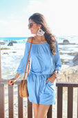 Malibu Off The Shoulder Romper - Jess Lea Boutique