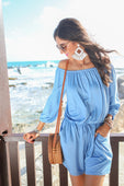 Malibu Off The Shoulder Romper - Jess Lea Boutique