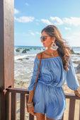 Malibu Off The Shoulder Romper - Jess Lea Boutique