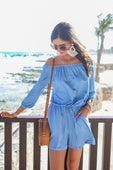Malibu Off The Shoulder Romper - Jess Lea Boutique