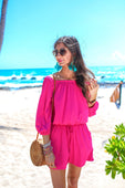 Malibu Off The Shoulder Romper - Jess Lea Boutique