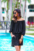 Malibu Off The Shoulder Romper - Jess Lea Boutique