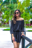 Malibu Off The Shoulder Romper - Jess Lea Boutique