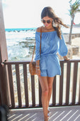 Malibu Off The Shoulder Romper - Jess Lea Boutique