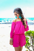 Malibu Off The Shoulder Romper - Jess Lea Boutique