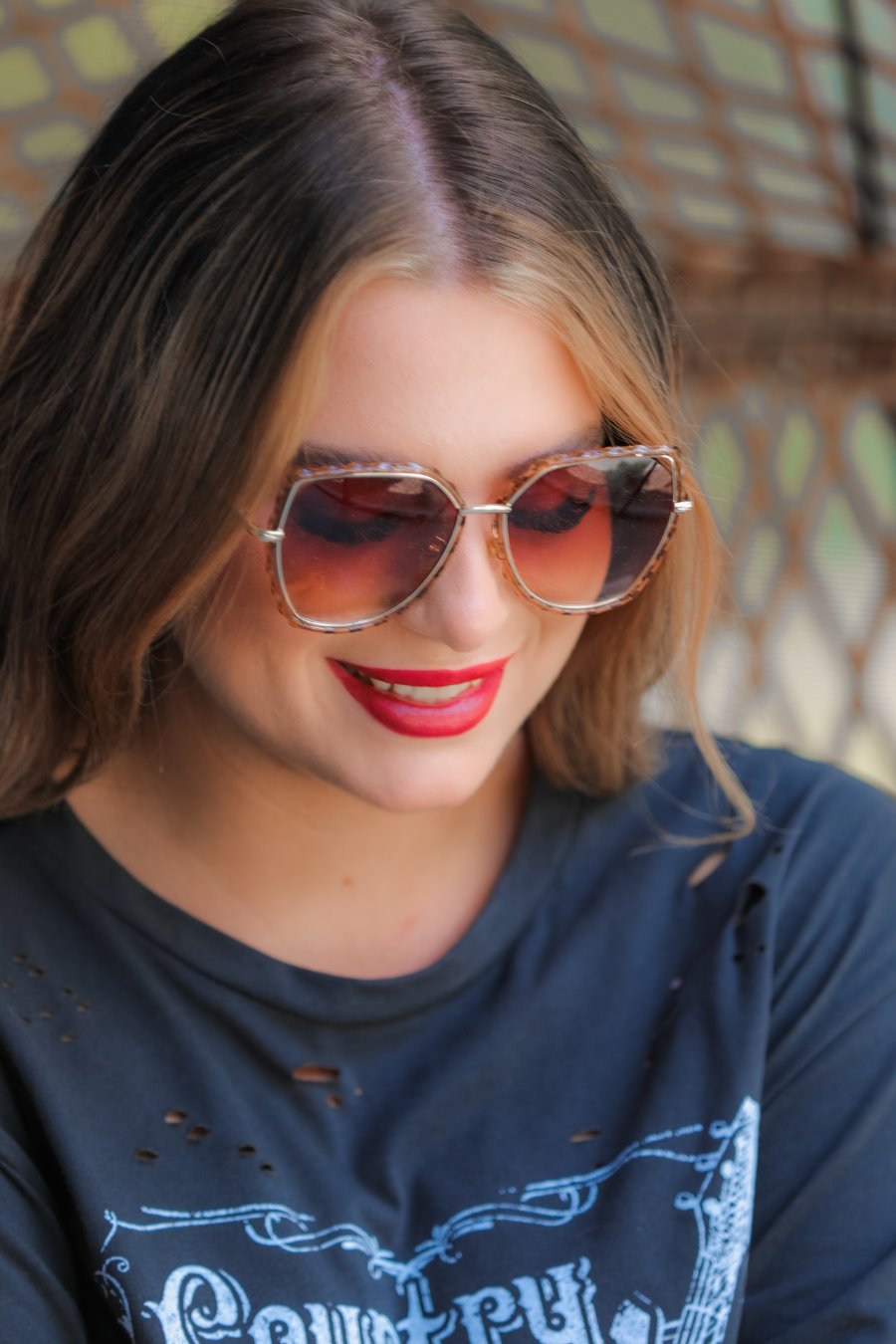 Manhattan Scalloped Framed Sunglasses - Jess Lea Boutique