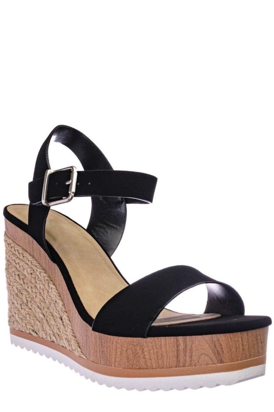 Miami Faux Suede Wedge Sandals - Jess Lea Boutique