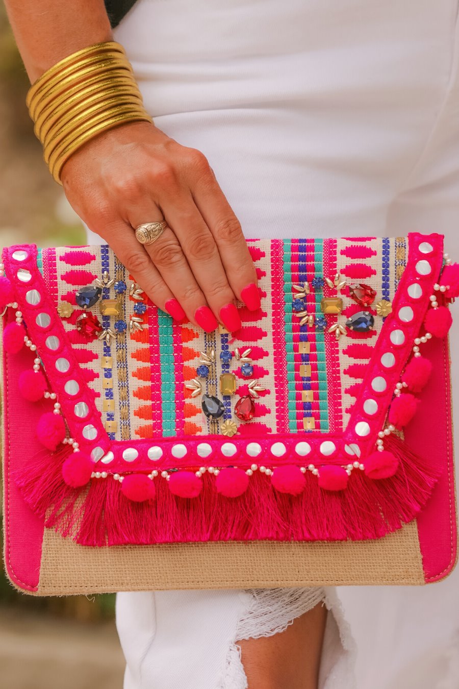 Mojitos and Margaritas Clutch - Jess Lea Boutique