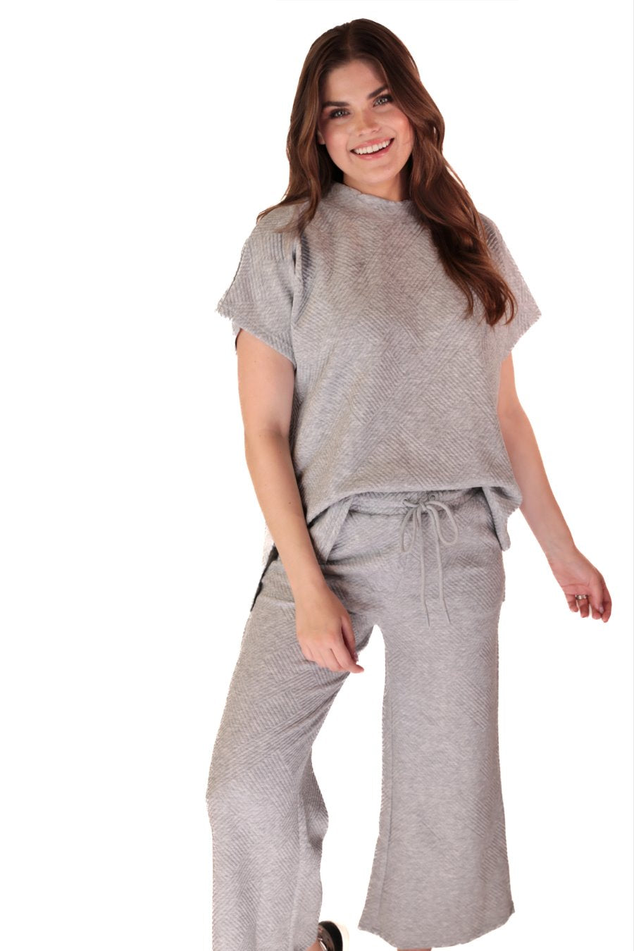 Most Sought After Textured Pant Set