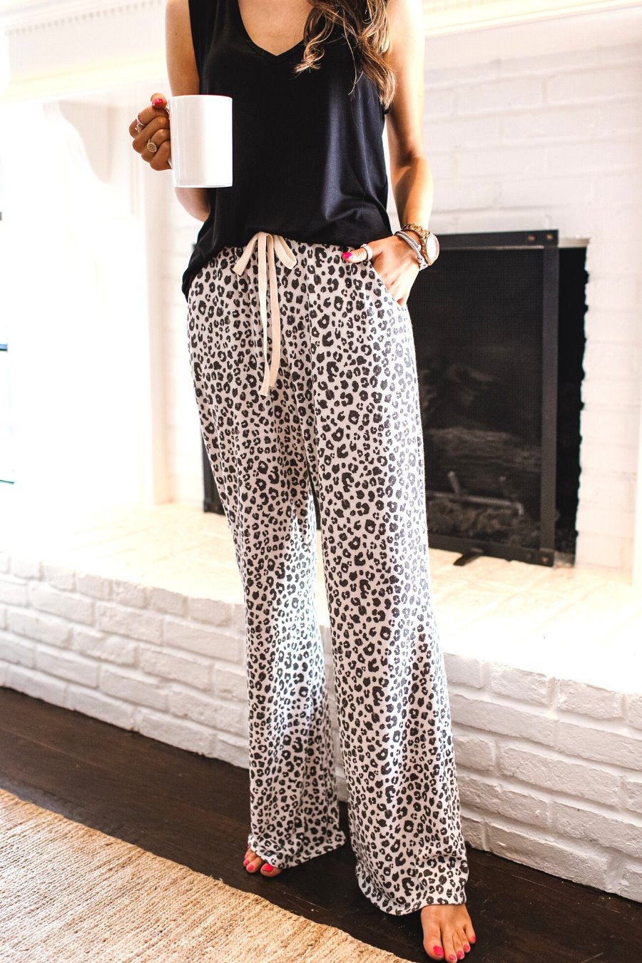 Nap Time Leopard Lounge Pants - Jess Lea Boutique