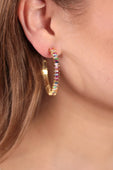 Paint The Town Hoop Earrings