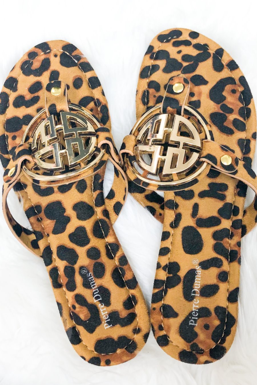 Paris Leopard Slide Sandals