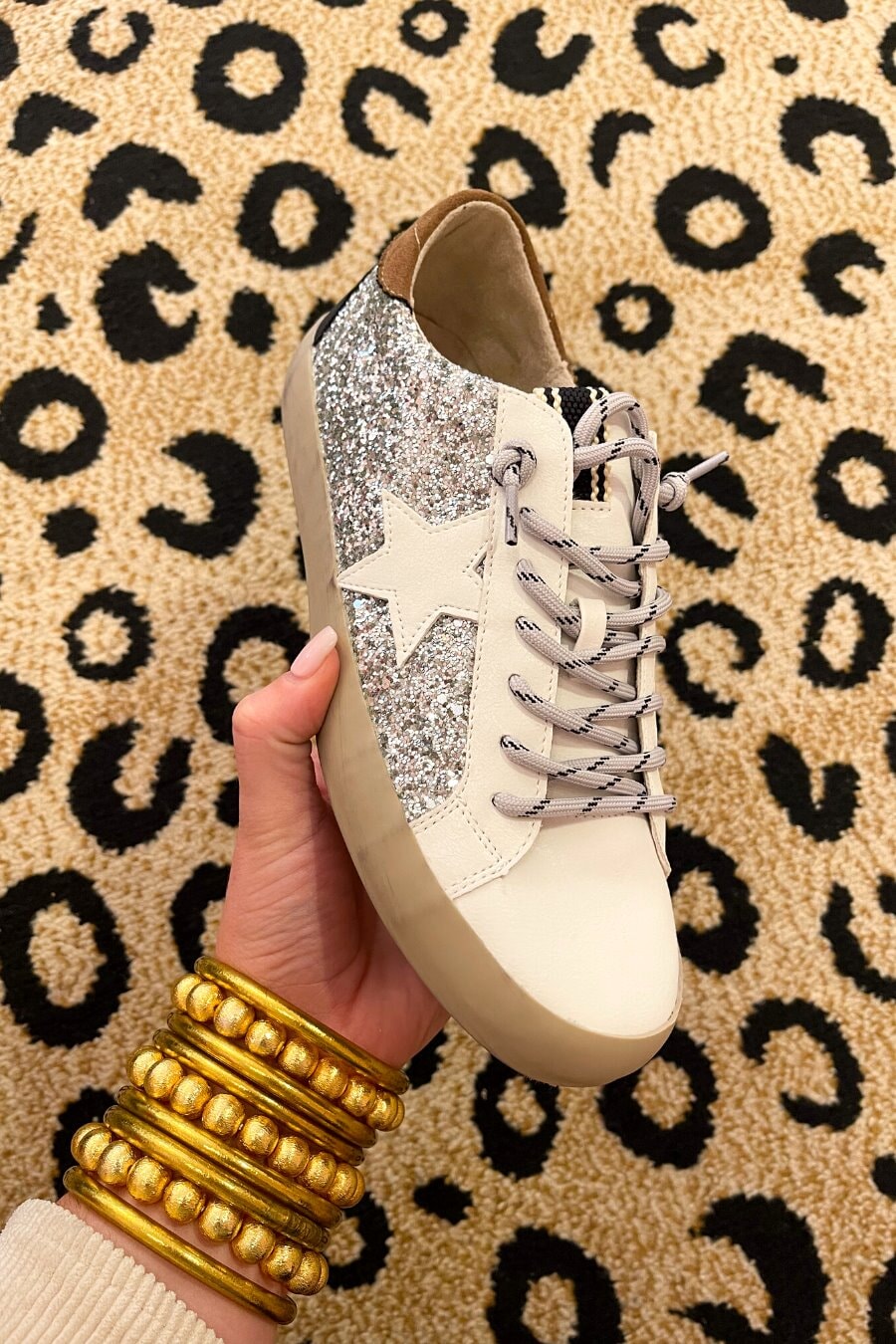 Paula Glitter Star Sneakers