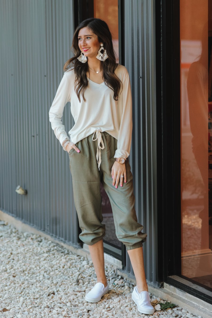 Places To Be Olive Joggers - Jess Lea Boutique